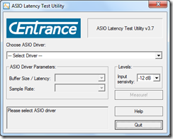 ASIO Latency Test Utility
