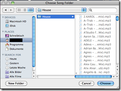 Touch DVS Song Folder