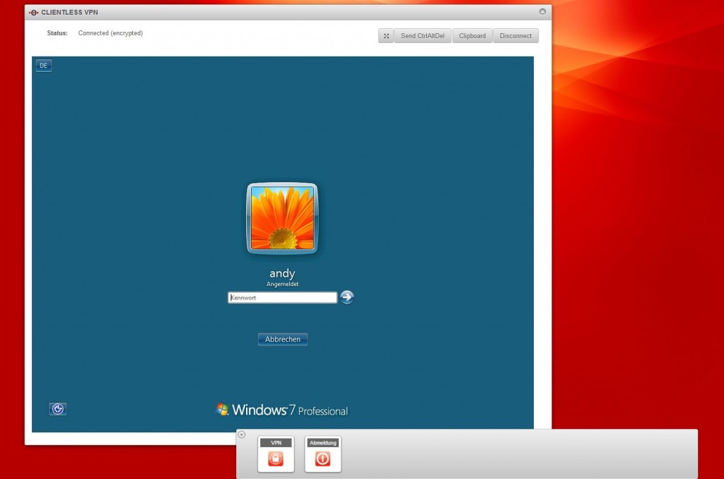 Securepoint OS v11 Beta 2 - Clientless VPN - Vollbildmodus