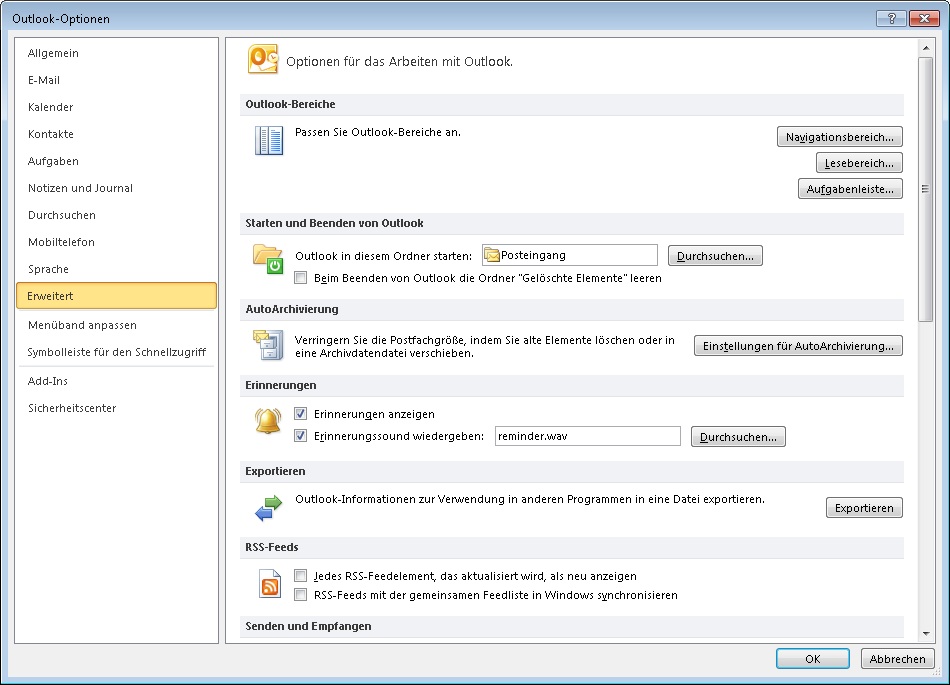 Microsoft Outlook 2010 - Kalender importieren