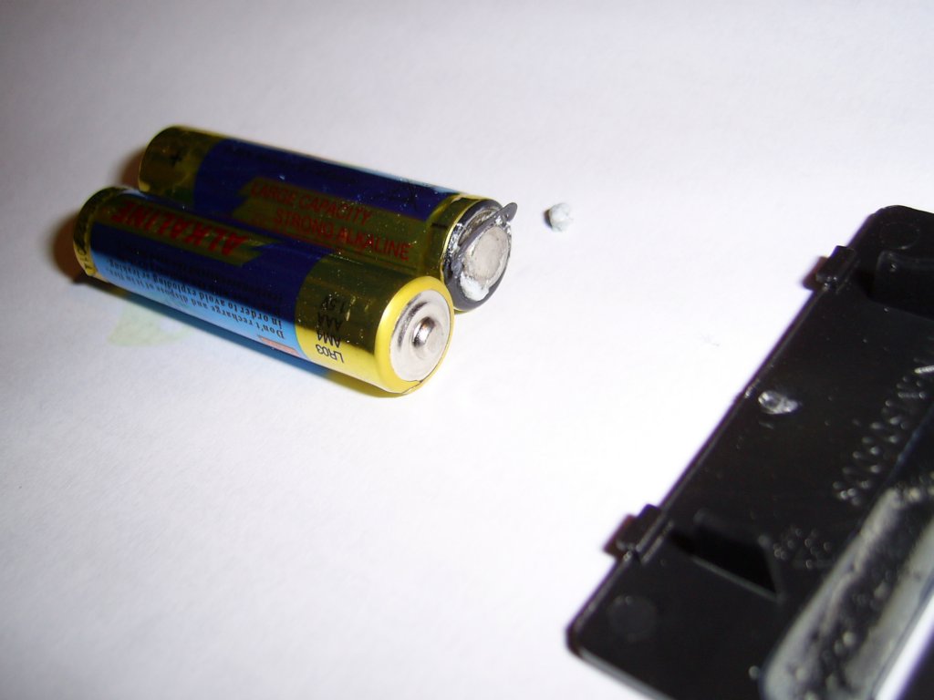 Defekte Maus-Batterien